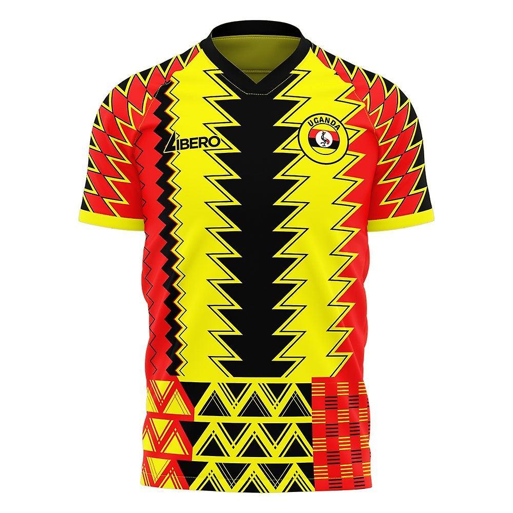 Libero Sportswear Uganda 2024-2025 AFCON Concept Football Kit (Libero) Yellow XL