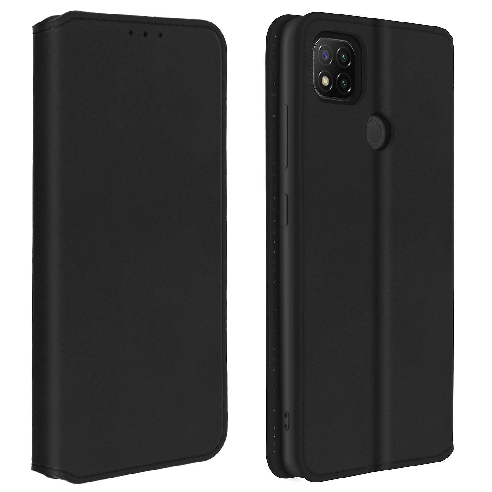 Avizar Back cover Xiaomi Redmi 9C Core Wallet and stand function - black