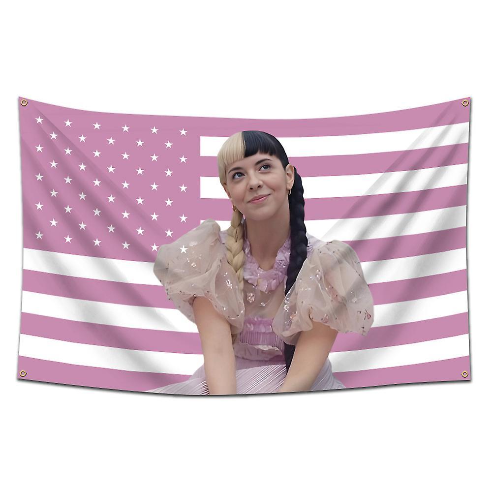 Frusde Melanie Martinez Flag Banner 3x5 Ft, Melanie American Usa Music Singer Banner For Bedroom Living Room Garage Decoration C