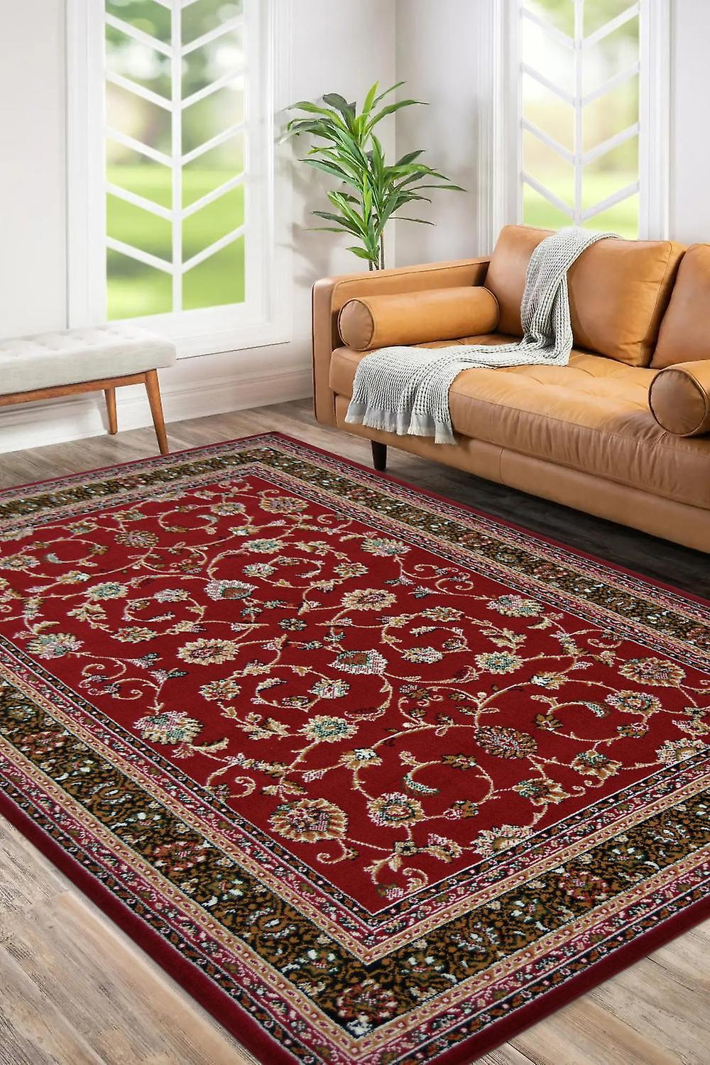 Rugs Direct Online Ltd Maestro AGRAH RED Rectangle Rugs Traditional Rugs 80.00 X 140.00cm