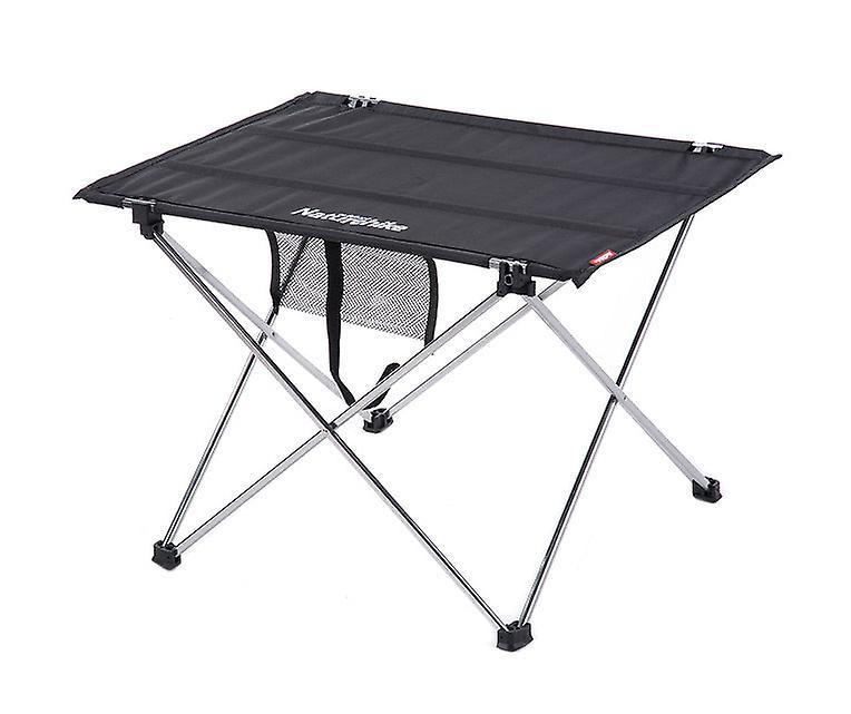 GreenZech Ultralight aluminum alloy portable folding picnic table Black S