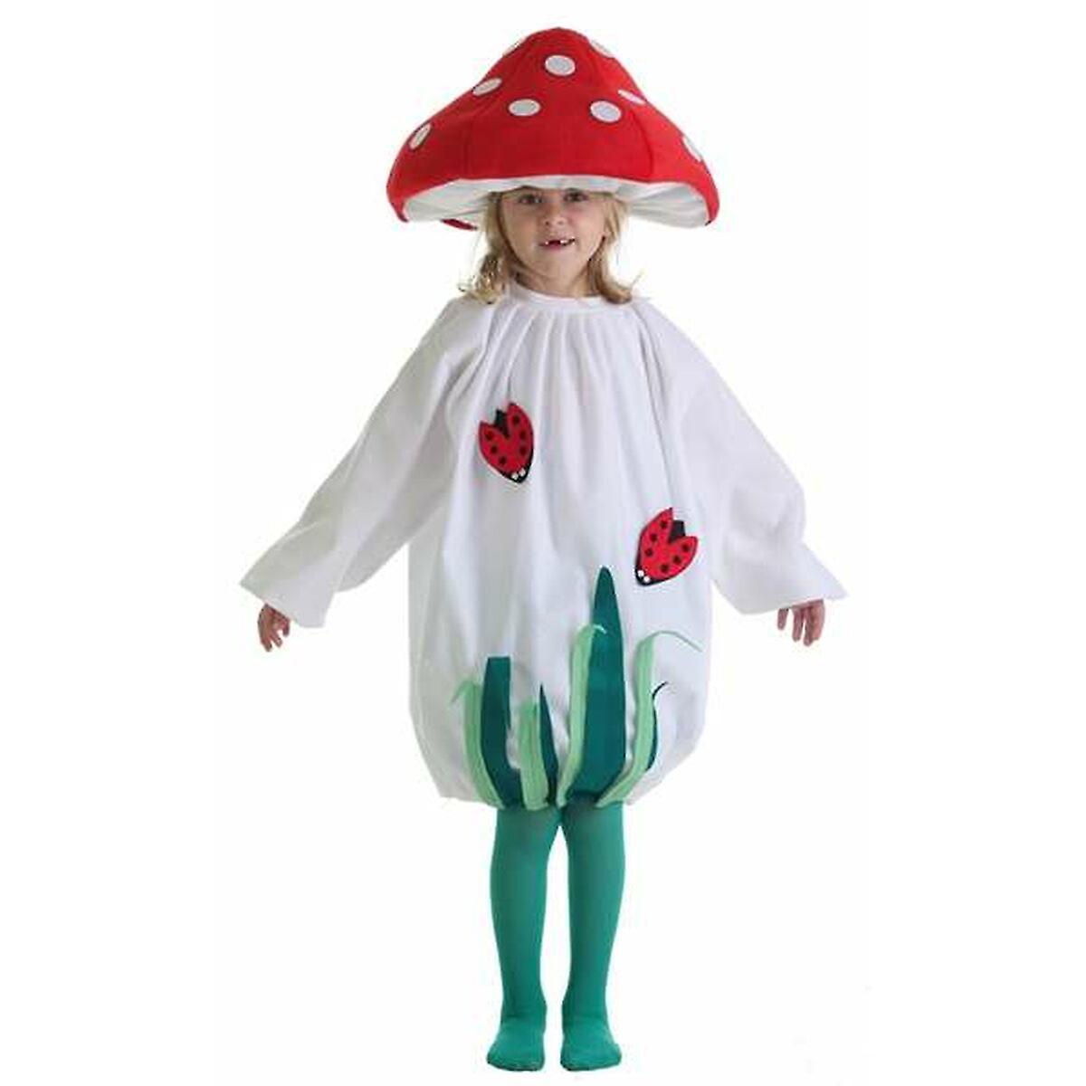 BigBuy Carnival Costume for Children Mushroom 5-7 Years (3 Pieces)