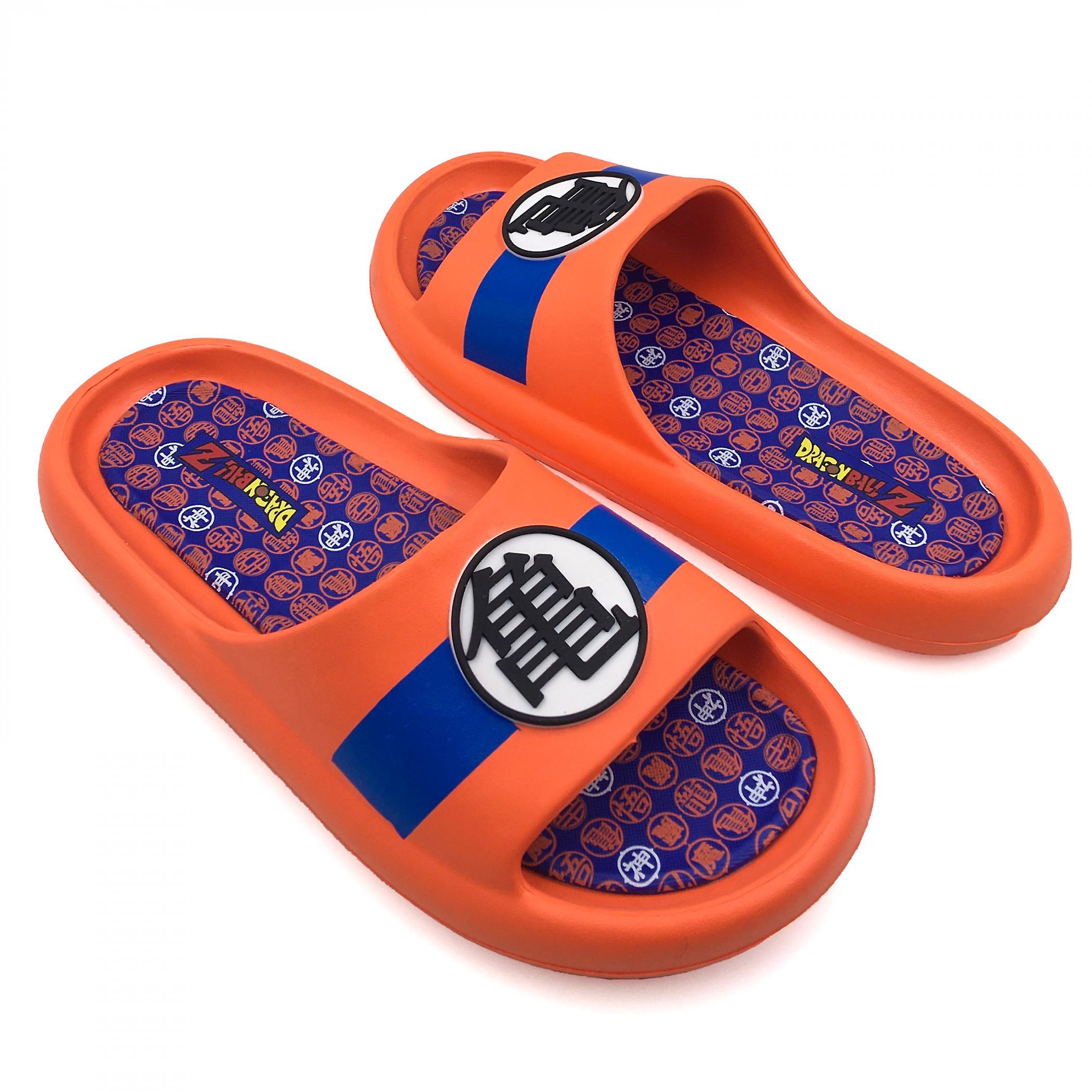 Anime & Manga Dragon Ball Z Kame Symbol Men's Cloud Comfort Foam Slide Sandals Orange Mens Medium (9/10)