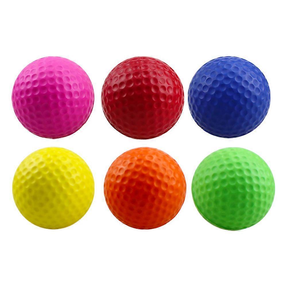 Galozzoit 12pcs Golf Balls Practice Foam Indoor Sponge Ball Flight Training Ball