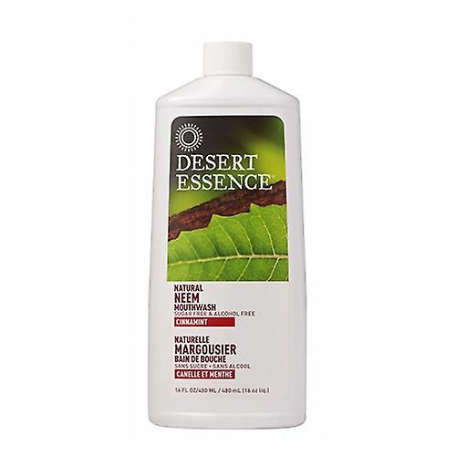 Desert Essence Natural Neem Mouthwash, Cinnamint 16 fl oz (Pack of 1)