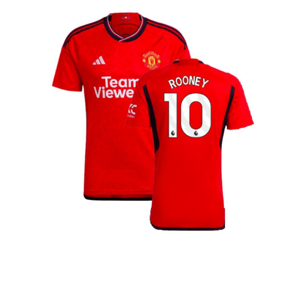 Adidas 2023-2024 Man Utd Home Shirt (Rooney 10) Red Large 42-44 inch Chest