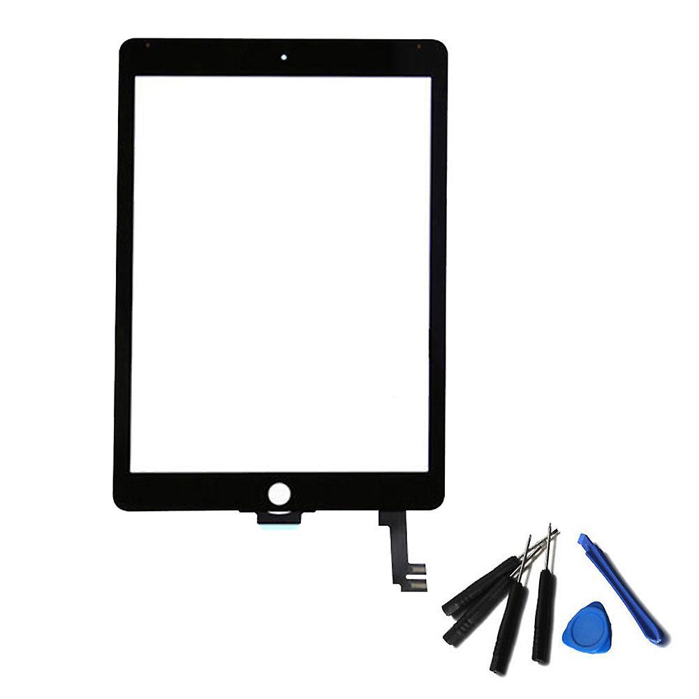 Hislaves Replacement Touch Screen Digitizer Tools Parts Set for iPad Air 2 A1566 A1567 Black