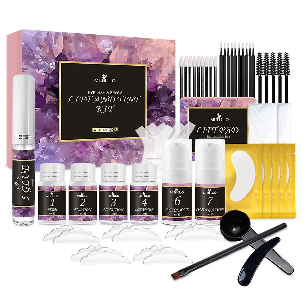 Vonkayi Eyelash Lifting Set, Eyelash Perming Kit, Eyebrow Lifting Set, Eyelashes, Eyelash Lamination for Home Salon