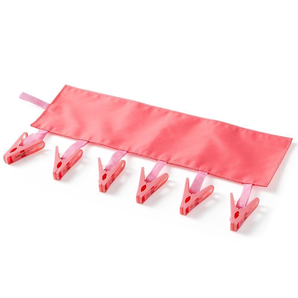 Slowmoose Portable And Fold Able Cloth Hanger Clips Red