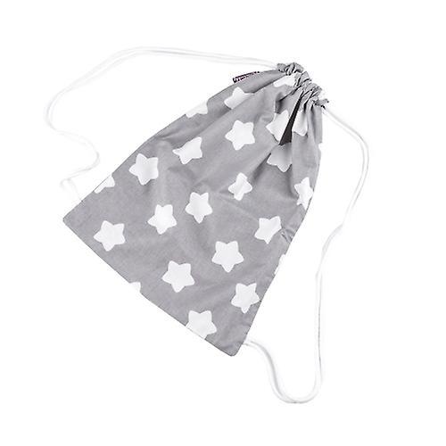 Puckdaddy gym bag Finja 29x38cm pouch with drawstring with star pattern grey