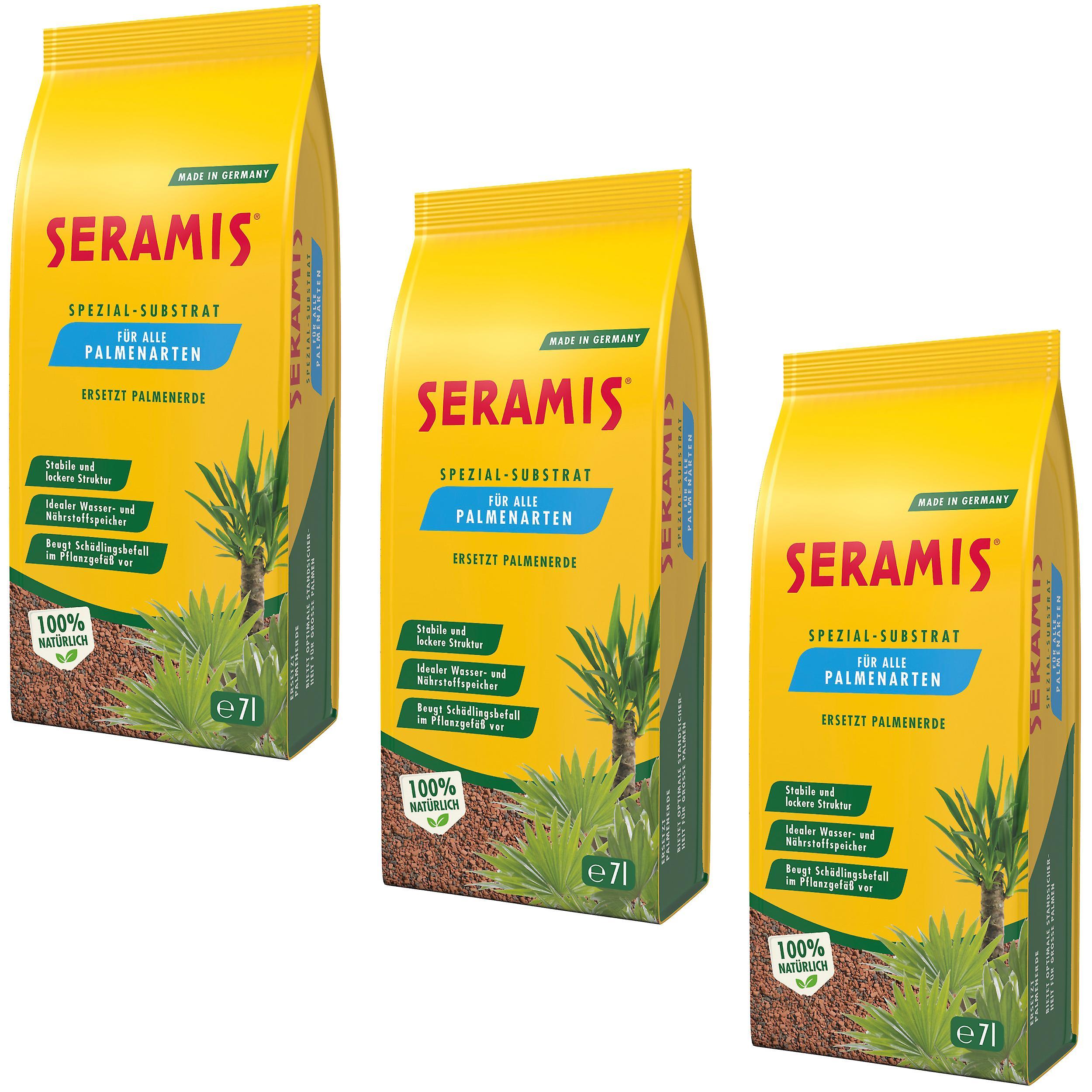 3 x SERAMIS® special substrate for palm trees, 7 litres