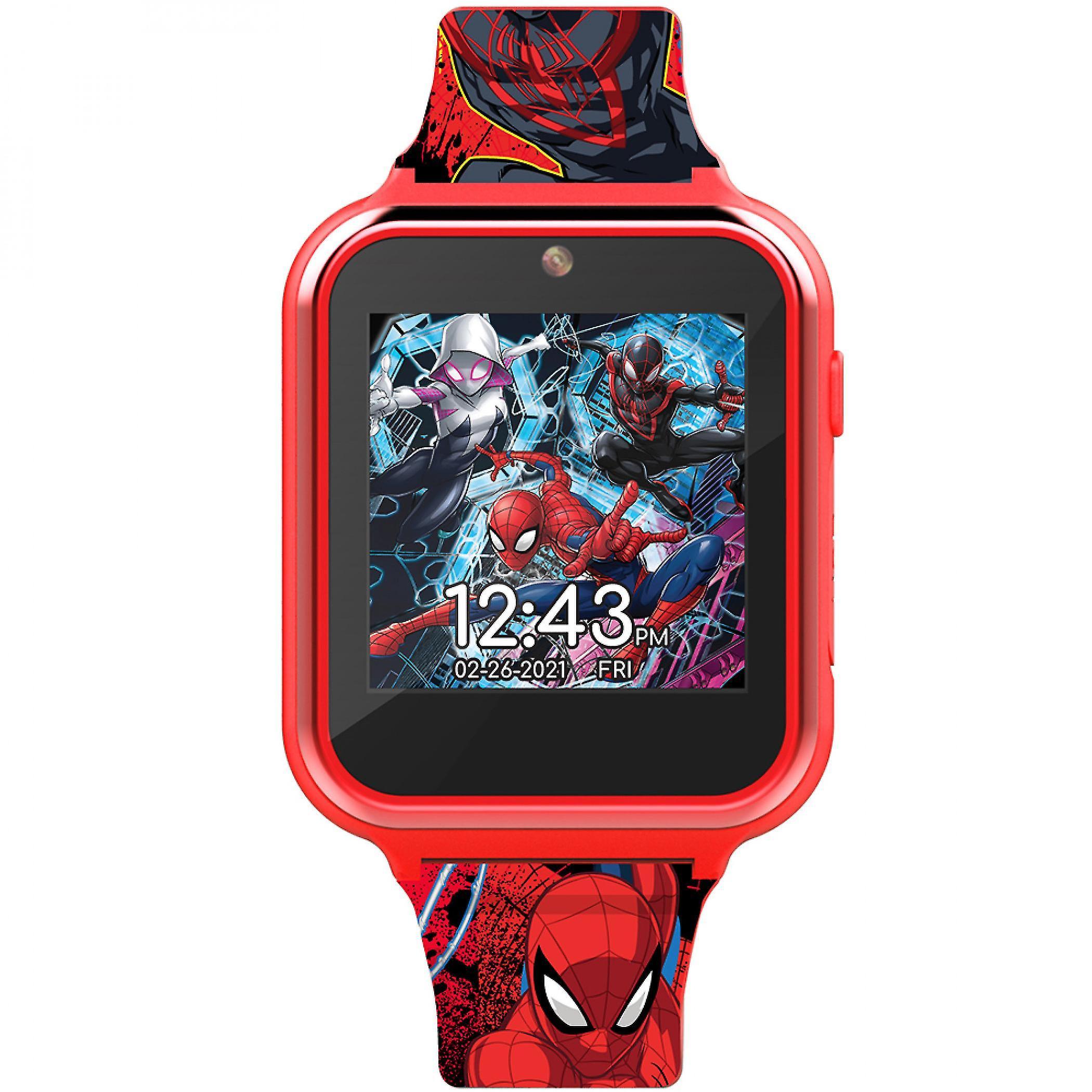 Marvel Spider-Man Into the Spider-Verse Interactive Square Digital Kids Watch Red