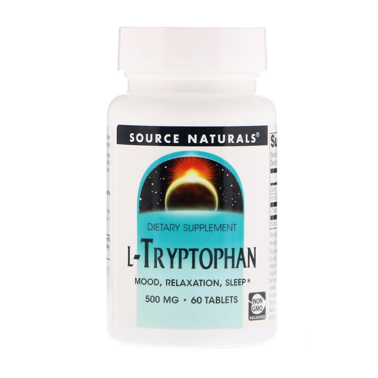 Source Naturals, L-Tryptophan, 500 mg, 60 Tablets