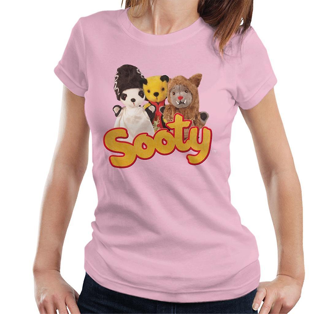 Sooty Halloween Spooky Trio Women's T-Shirt Light Pink XX-Large