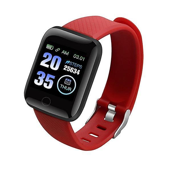 Slowmoose Smart Wristband Waterproof Sports Smartwatch Red