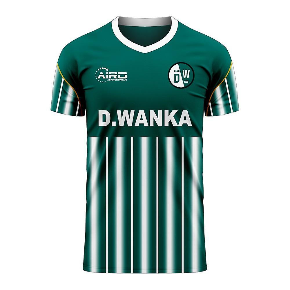 Airo Sportswear Deportivo Wanka 2024-2025 Home Concept Football Kit (Airo) - Kids Green MB 27-29 inch Chest (69/75cm)