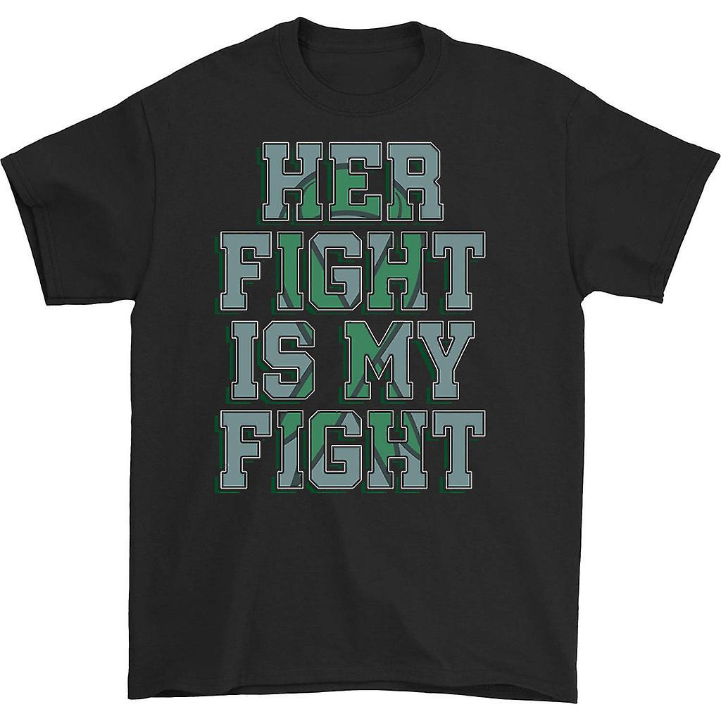 HISHARK Her Fight is My Fight T-shirt Black XL