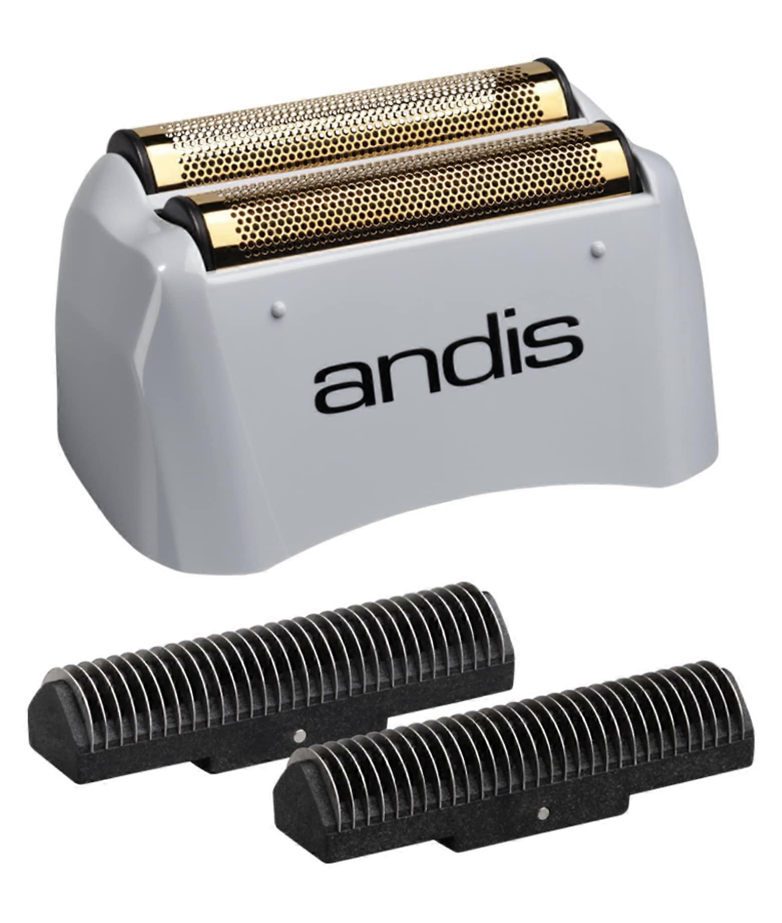 Linkrunning Pro Shaver Replacement Foil and Cutter - Compatibles with Andis Models, Super Soft Gold Titanium Cutters