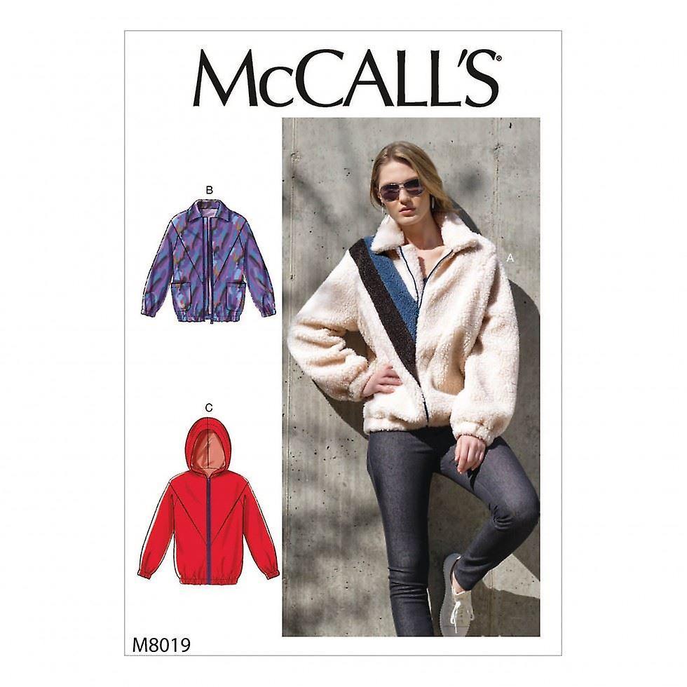 McCalls Sewing Pattern 8019 Women Y (XSM-SML-MED)