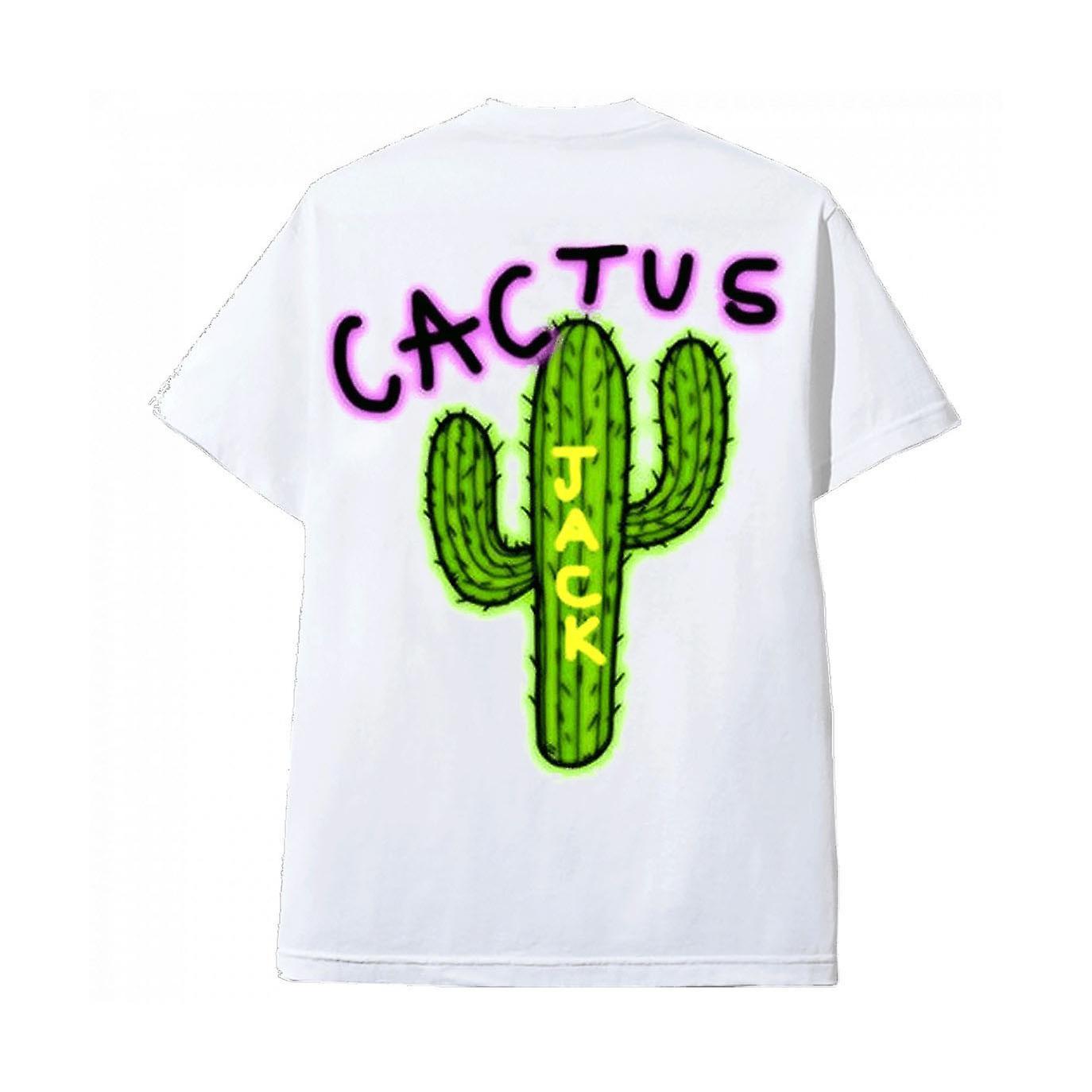 RockShark Cactus Jack T-Shirt Blanc Cactus Logo Travis Scott White S