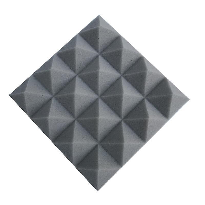 Slowmoose Studio Acoustic, Soundproof Foam, Pyramid Treatment Panel For Tile Wedge, grey 24pcs