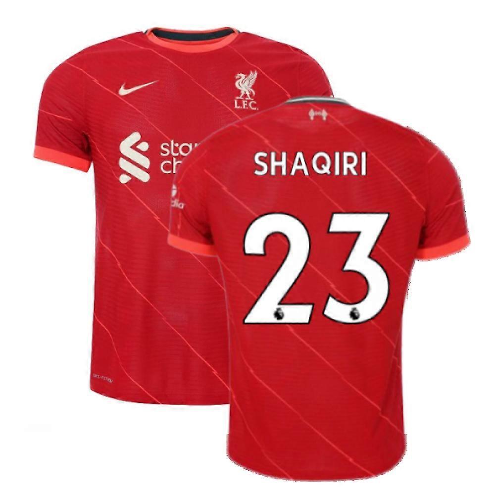 Nike Liverpool 2021-2022 Vapor Home Shirt (SHAQIRI 23) Red L