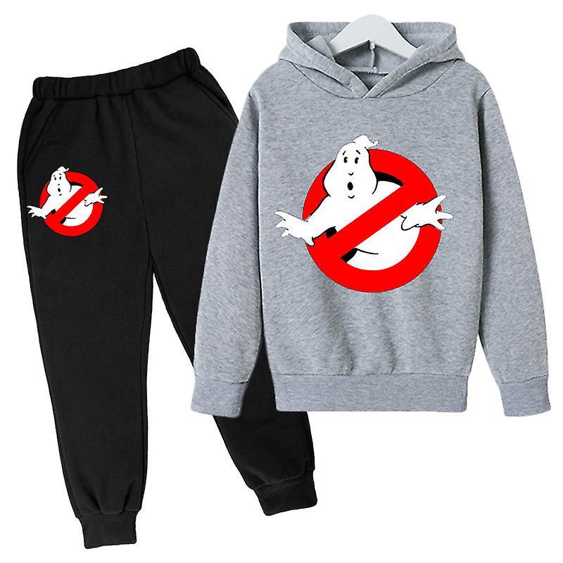 Szlcv 2023 New Children's Ghostbuster Hoodie Boys' Sweatshirt Clothing Girls Autumn And Spring Baby Cotton Top Sweater + Pants 110cm Style 3