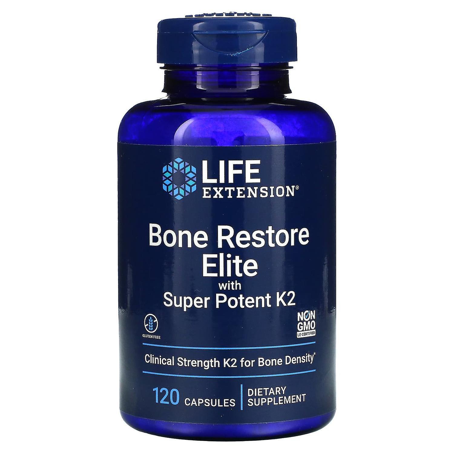 Life Extension, Bone Restore Elite, With Super Potent K2, 120 Capsules