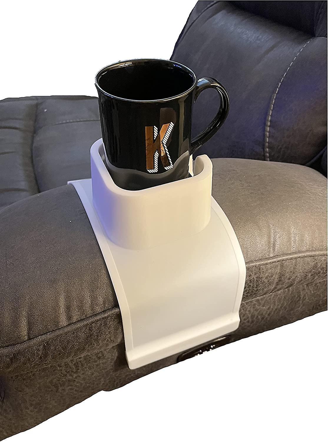 Kaise Cup Holder For Hot Tub, Sofa Or Couch Arm, Bath. This Wonderful Slip Resistant white