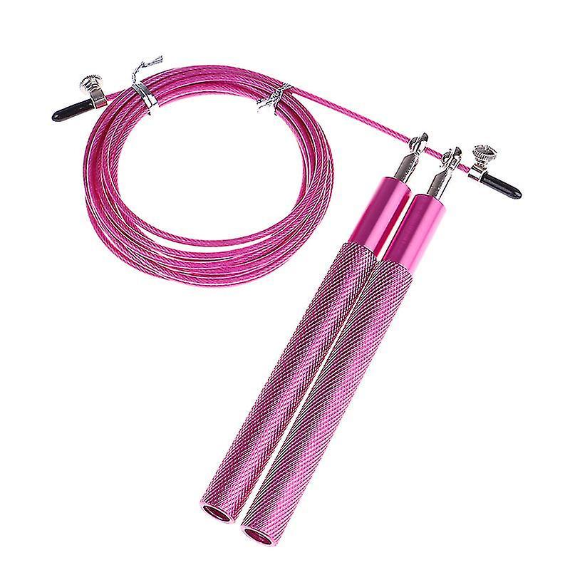 Subaoe Professional Mma Boxing Fitness Crossfit Skipping Rope Skip Speed Jump Rope Hl2 Rose Red