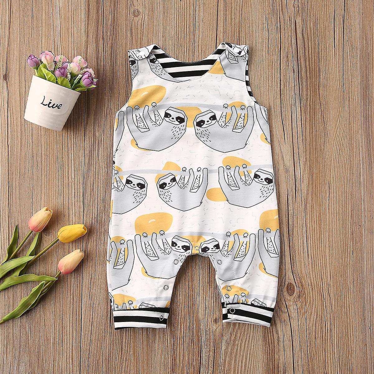 Slowmoose Baby Clothing Newborn Whale Romper- Sleeveless Jumpsuit, Outfit Clothes 24M / A