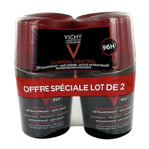 Vichy Homme Clinical Control Detranspirant Deodorant Anti-Odor 96H 2 x 50ml