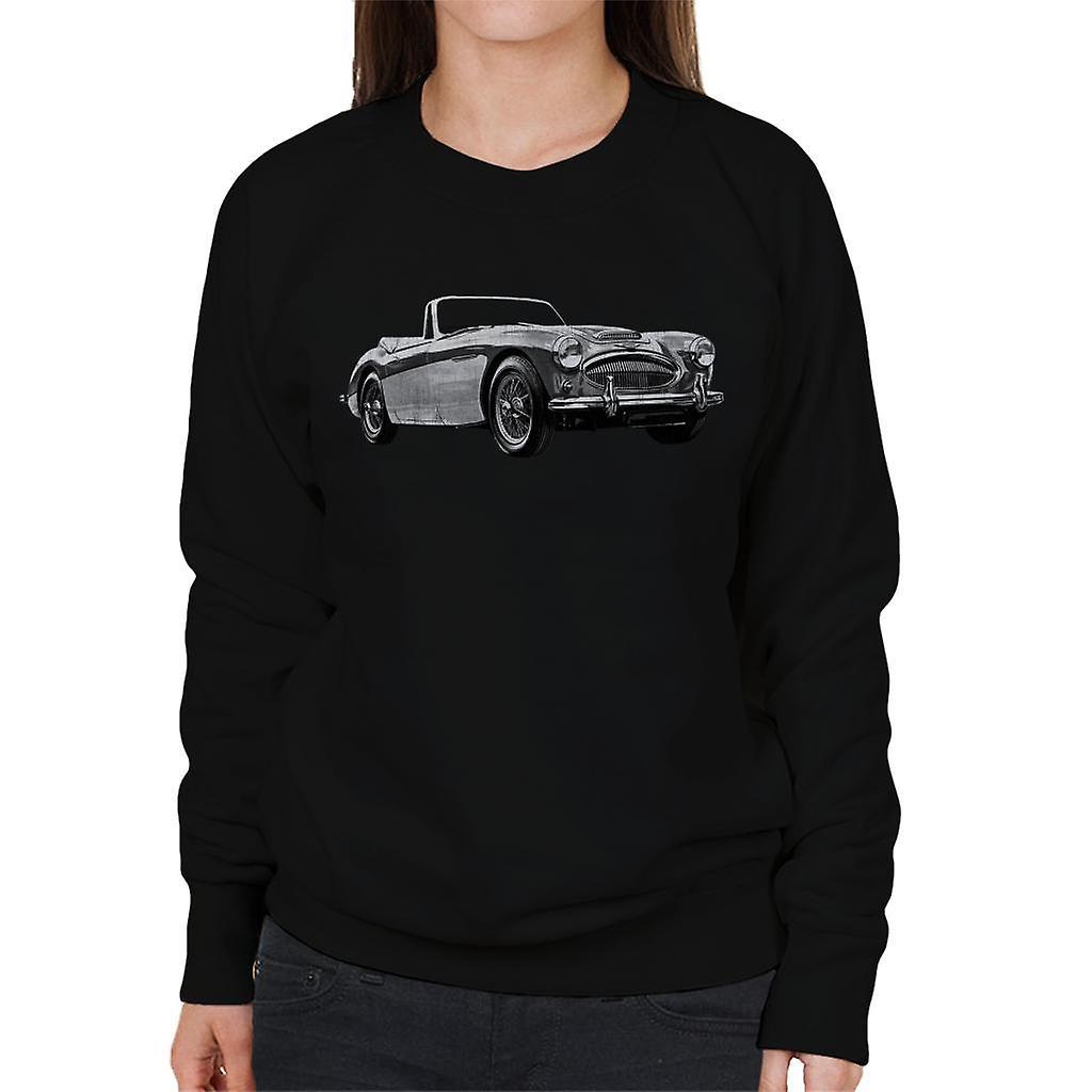 Austin Healey Grey British Motor Heritage Women's Sweatshirt Black Medium