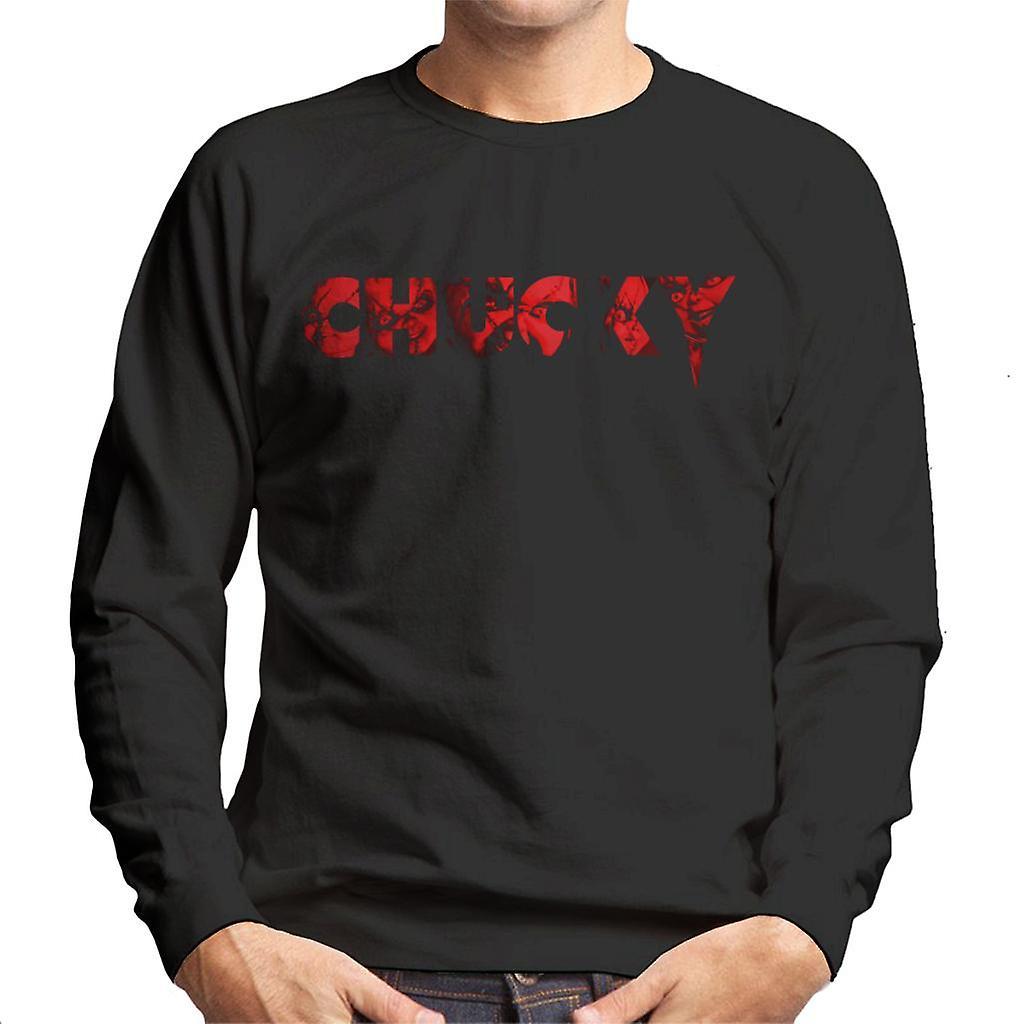 Chucky Logo Bold Face Men's Sweatshirt Black X-Large