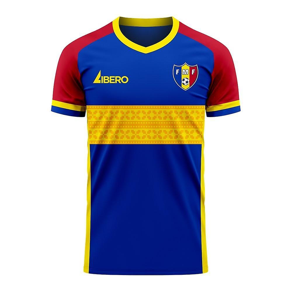 Libero Sportswear Moldova 2024-2025 Home Concept Football Kit (Libero) Blue L