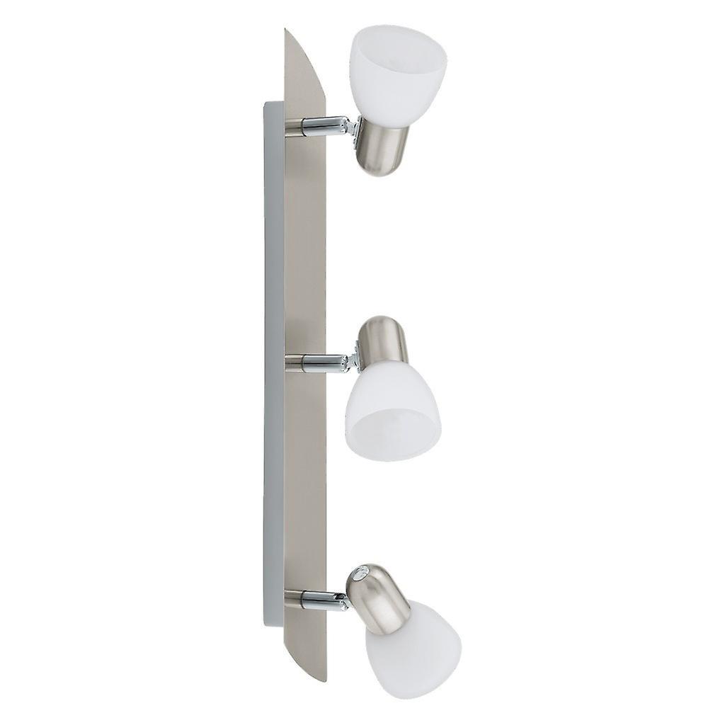 Eglo Lighting Enea 3 Light Triple Adjustable Spotlight Bar Satin Nickel, E14