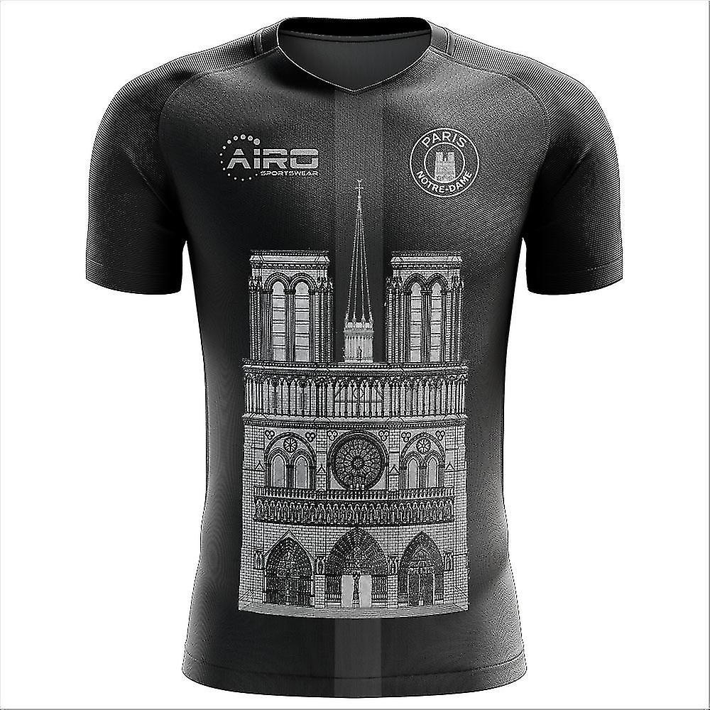 Airo Sportswear 2024-2025 Notre Dame Third Concept Football Shirt - Adult Long Sleeve Black L