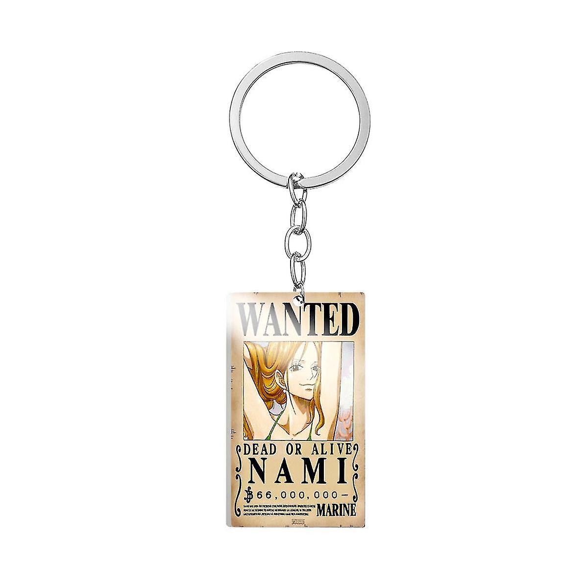 Tikuajgift One Piece Nami Anime Key Chain Key Ring Bag Pendant Keyring Christmas Gift