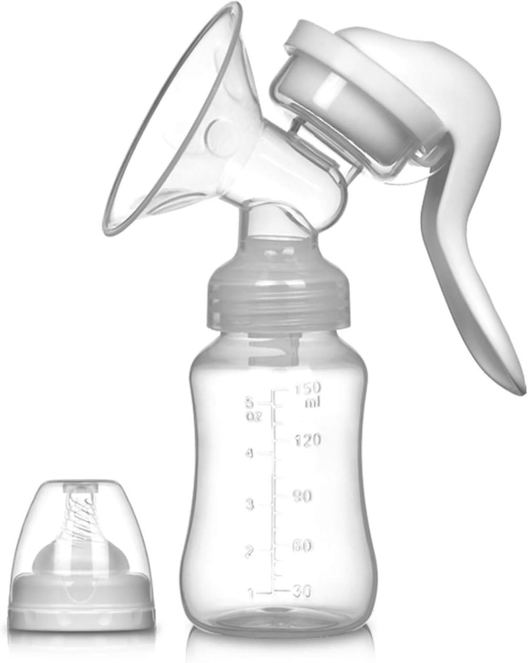 Pigeon KIT Manual Breast Pump - Portable Suction Silicone Breastfeeding Manual Breast Milk Pump