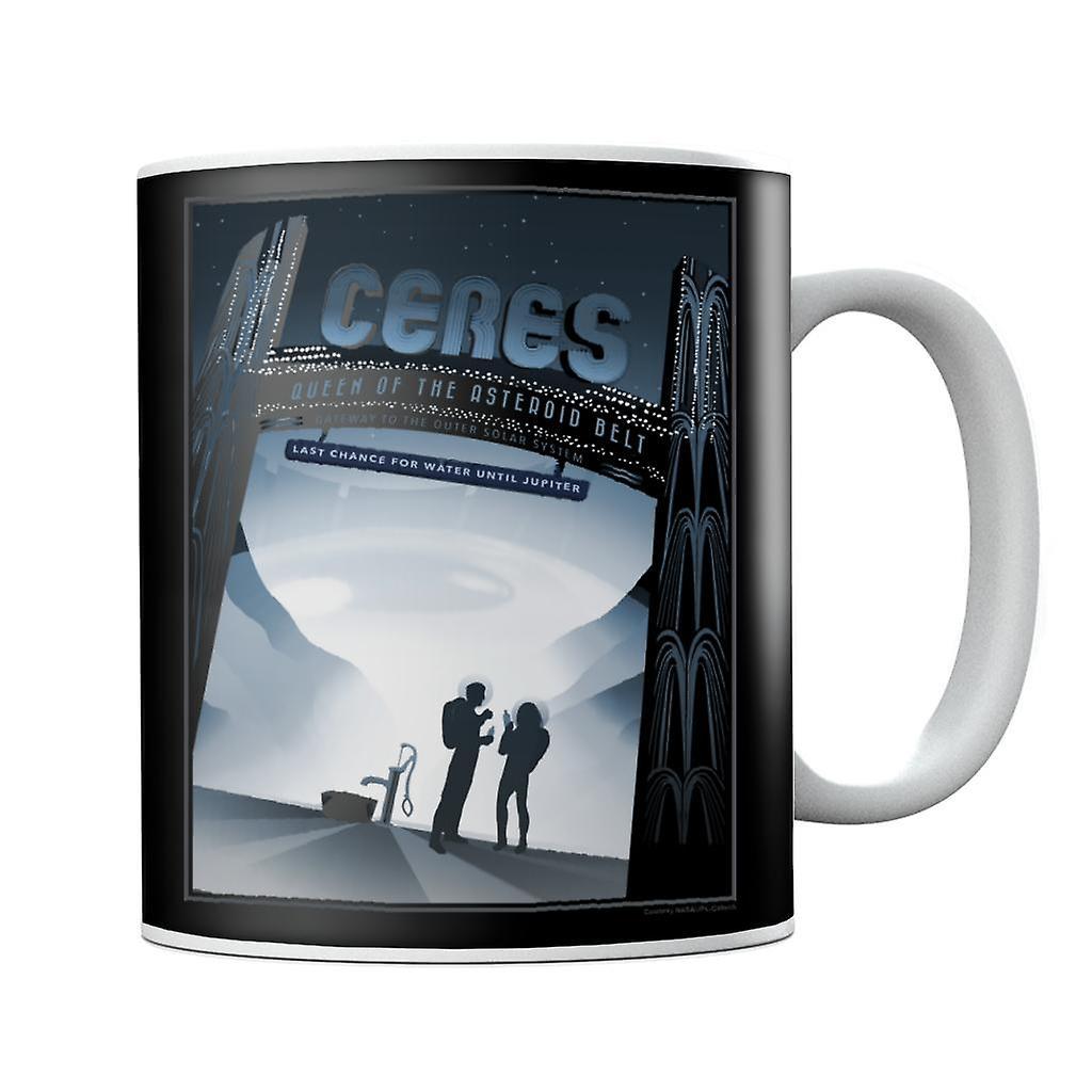 NASA Ceres Interplanetary Travel Poster Mug Black 10oz