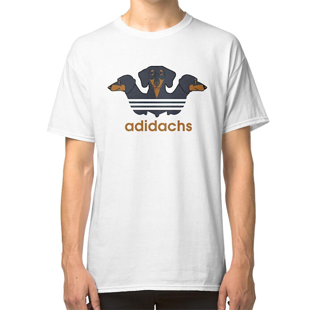 RockShark Adidachs Daschund T-shirt white L