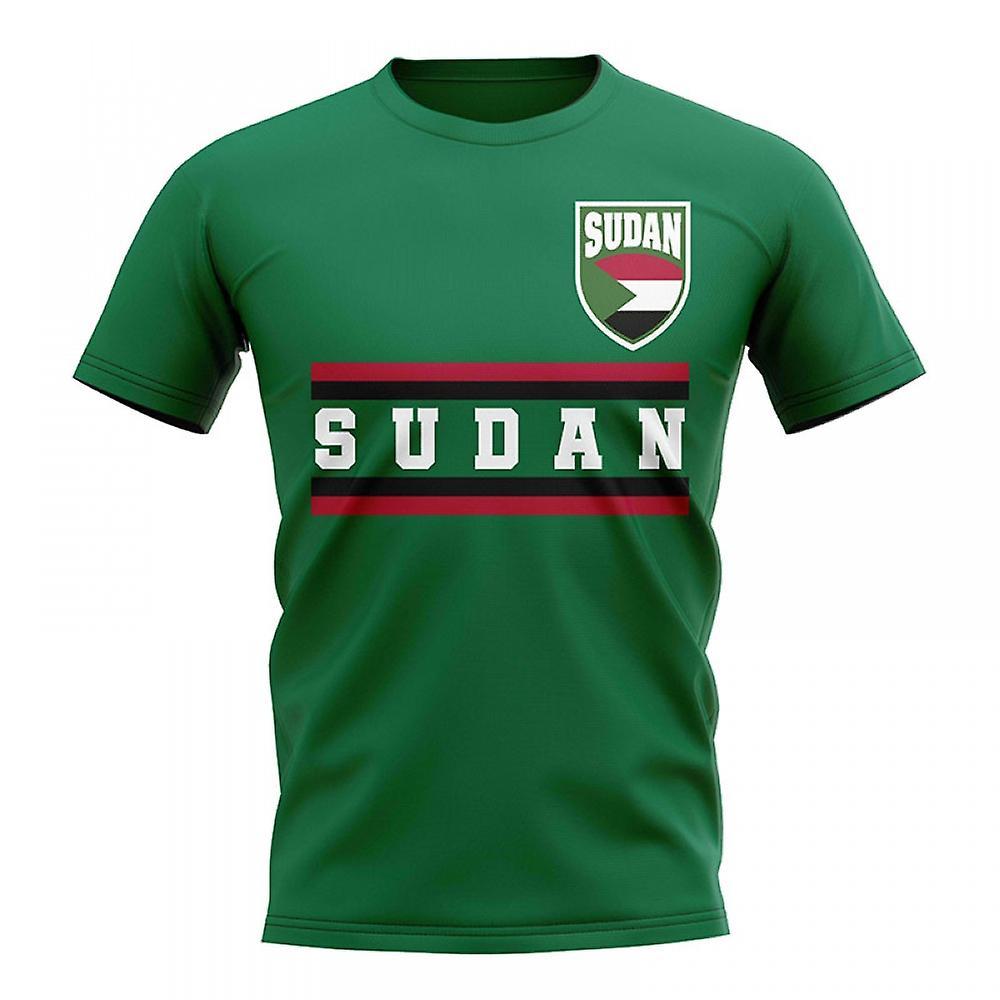 UKSoccerShop Sudan Core Football Country T-Shirt (Green) LW