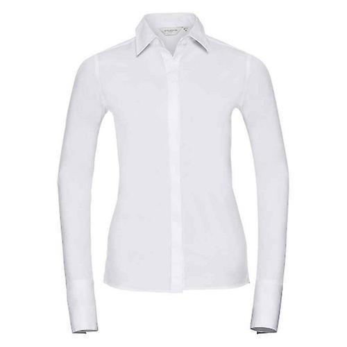 Russell Collection Womens/Ladies Ultimate Stretch Formal Shirt White 10 UK