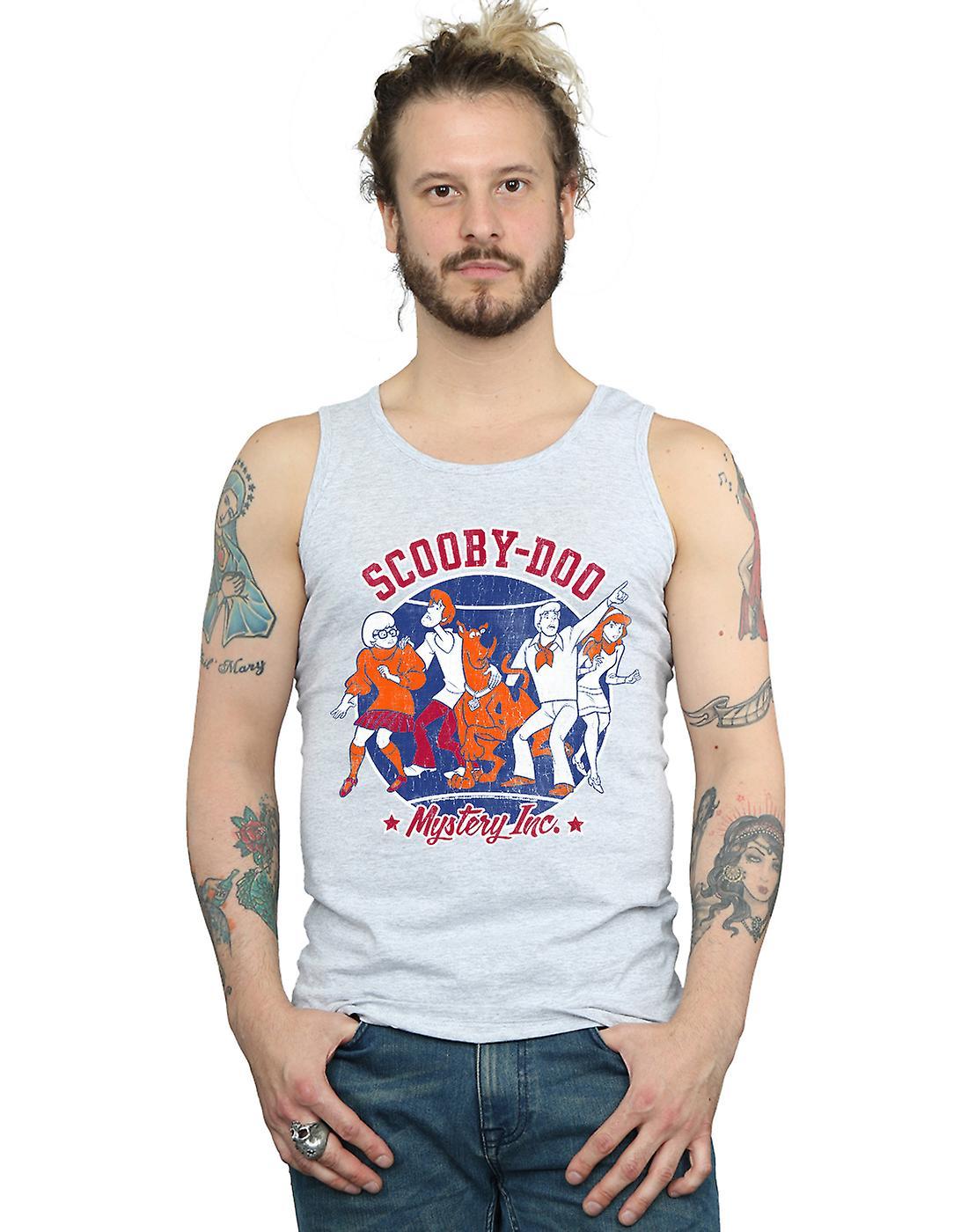 Absolute Cult Scooby Doo Men's Collegiate Circle Vest Sport Grey Medium