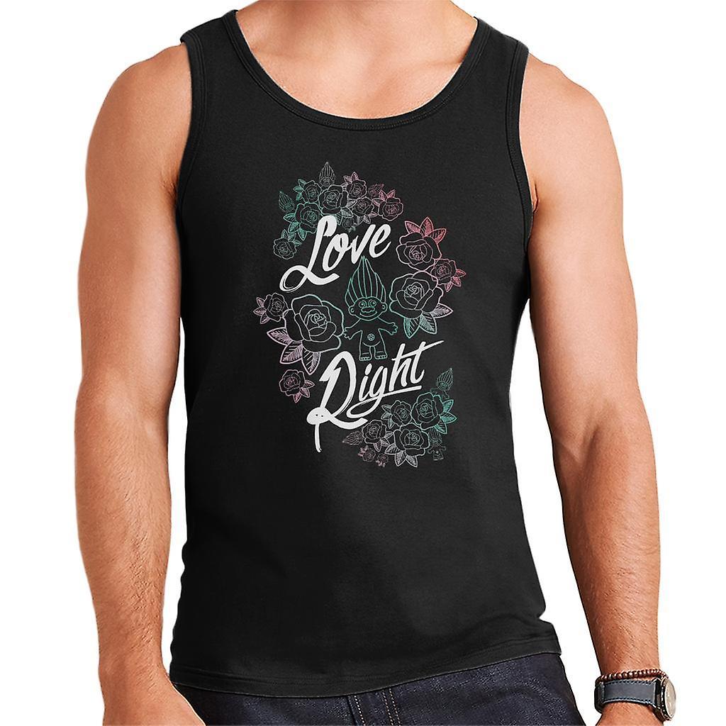 Trolls Love Right Men's Vest Black XX-Large