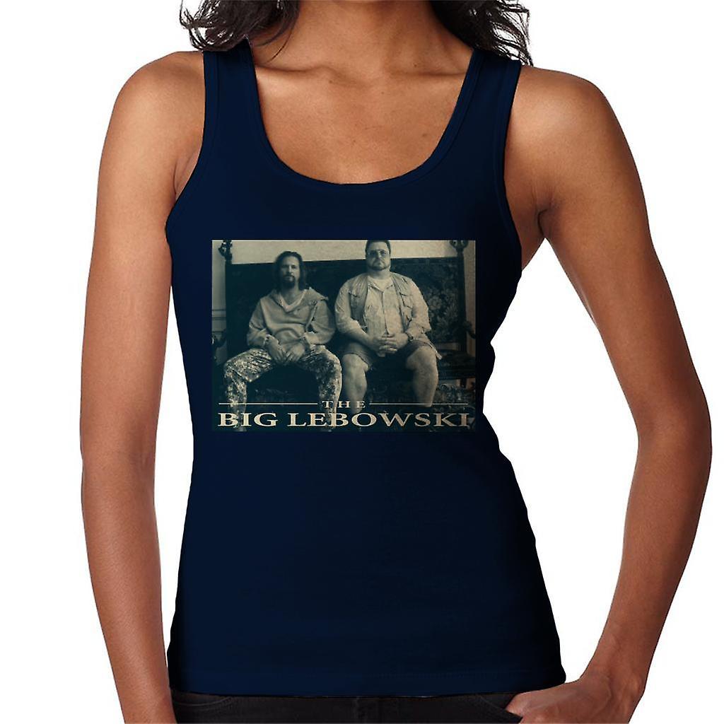 The Big Lebowski The Dude And Walter Sofa Women's Vest Navy Blue Large