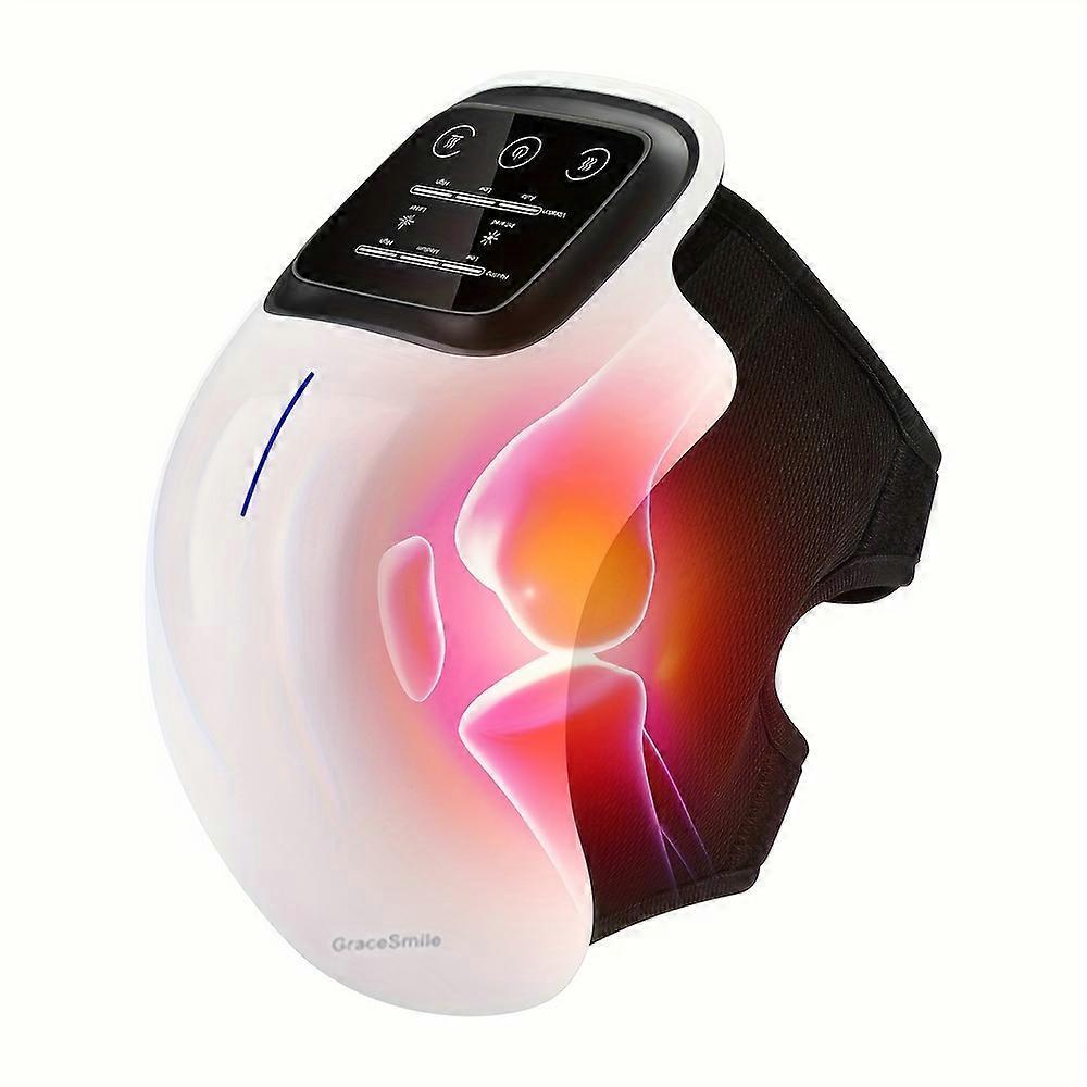 Wiuo Knee massager electric heating knee joint therapy device knee pads for old cold legs touch screen hot compress for pain