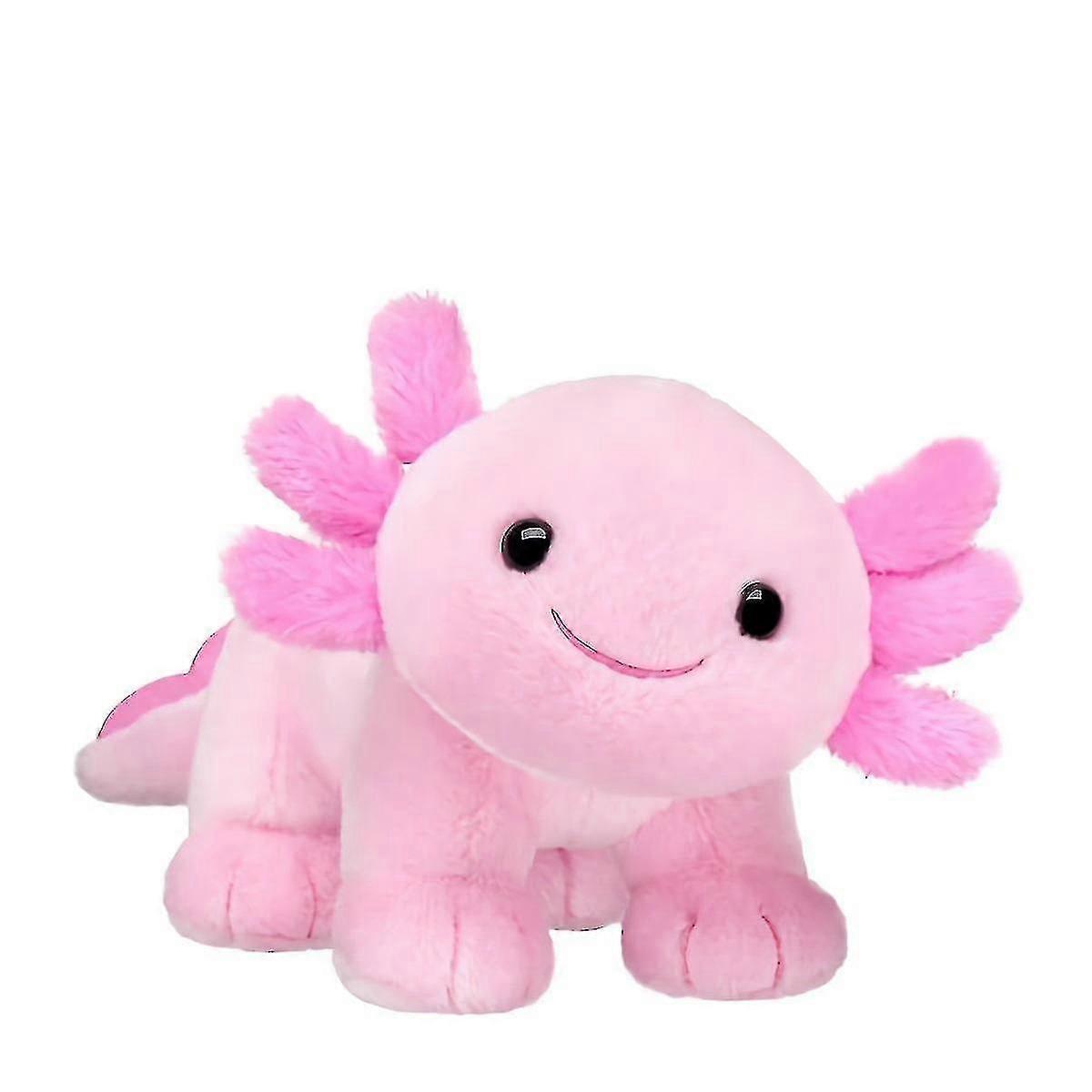 Ersam 25cm Cute Stand Axolotl Stuffed Animal Plush Toy Pink Axolotl Plushie Pillow Doll Kids Birthday Gift Home Decoration