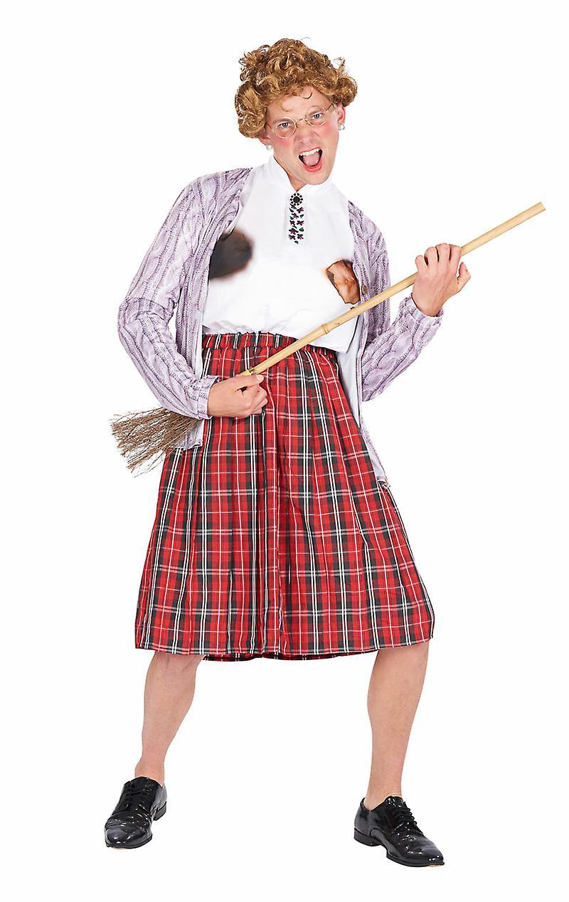 Orion Costumes Men's Scottish Nanny Movie Fancy Dress Costume Lilac Standard