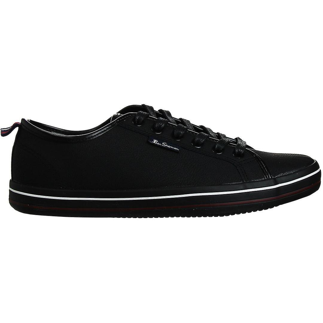 Ben Sherman Lowell Low Lace-Up Black Synthetic Mens Plimsolls BEN3287_014_BLK UK 9 EU 43 US 10